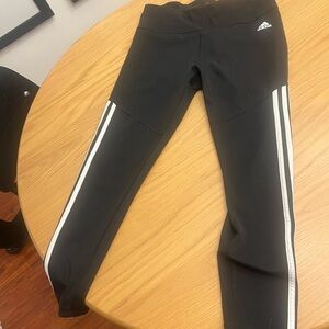 Adidas Black Leggings - Large